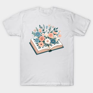 An open book filled with flowers T-Shirt